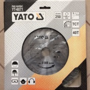 Piła tarczowa do drewna Yato 250*30*3.2mm