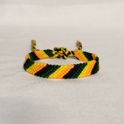 B506 Bransoletka z muliny Paski Aromantic LGBT Handmade Rękodzieło