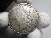 USA D 1 Dolar ze srebra  1890 r, Duża Moneta , Oryginał !