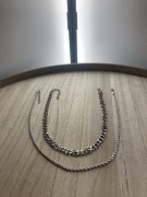 zestaw 2 szt. naszyjniki męskie 47cm i 51cm