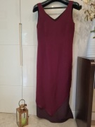 burgundowa asymetryczna s. Olivier 40