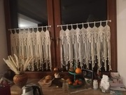 Zazdrostka firana, zasłona, stora makrama, handmade