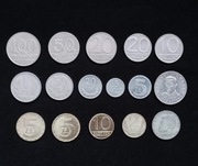 Monety PRL komplet 16 szt 5 gr - 100 zł zestaw monet stan bdb