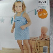 Komplet sukienka, majtki, opaska. Nowy