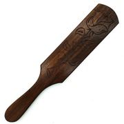 Packa BDSM wykonana z wędzonego dębu Motyw kwiatu róży