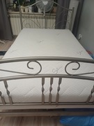 Łóżko metalowe z materacem Silwer