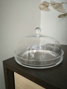 Krosno Servo Elite duża szklana patera z kloszem