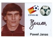 Paweł Janas, autograf piłkarza, reprezentacja Polski 