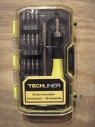 Wkrętak z grzechotką - TechLiner 18 elementów