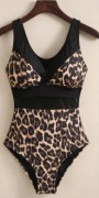 Strój kąpielowy Jednoczęściowy L panterka 