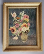 Obraz PRL - Rosenhauer - Kwiaty - 1981