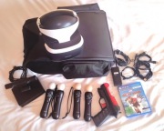 Zestaw Sony vr z dedykowanym plecakiem na konsole