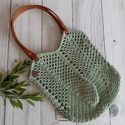 Torba shopperka, na plażę, tulipan - rękodzieło