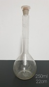 Nowa kolba miarowa z korkiem 250ml PL laboratoryjna borokrzem