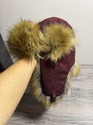 Nowa z metką czapka uszatka z futrem Barfota Rozmiar uniwersalny