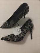 nowe Reserved 37 (24 cm) wysadzane dżetami szpilki buty na obcasie