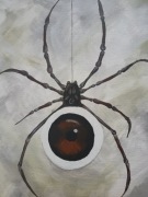 Abstrakcyjny pająk ręcznie malowany 