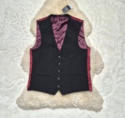 Kamizelka garniturowa M Czarna 30 % Welna Next Nowa