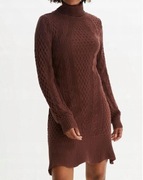 BRĄZOWA DZIANINOWA SUKIENKA BODYFLIRT rozm 44 (A082) 
