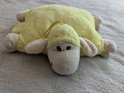 Żółta pluszowa maskotka poduszka owca owieczka