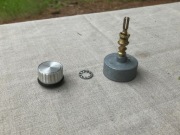 Potencjometr wskaźnika z ciężką metalową gałką obrotową / Made in Japan / 