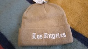 Czapka zimowa, jasna, Los Angeles