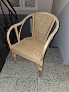 Krzesło ogrodowe wiklina 