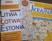 Mapy turystyczne państw: Litwa, Łotwa, Estonia, Niemcy, Polska -przewodnik