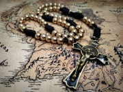 Różaniec Wojownika Maryi, stal 10 mm, paracord