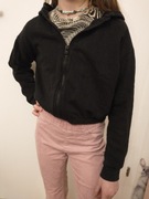 Bluza czarna z kapturem 128/ 134 