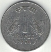 Indie 1 rupia 1998 C - 25 mm - Kalkuta
