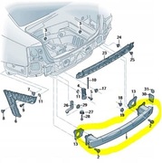 4G8807309B belka zderzaka tył tylna AUDI A7 11-14r RS6 13-18r S7 14-18r