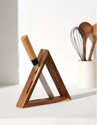 Blok na noże trójkąt beżowy sinsay 8341W-08X stojak na noże