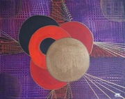 Abstrakcja -akryl  płótnie 50x40cm.