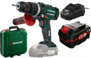 PARKSIDE wiertarkowkrętarka 3 w 1 udar + akumulator 2AH ładowarka 3.5 A