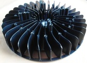 RADIATOR ALUMINIOWY CZARNY Power Led OKRĄGŁY 2690g fi 29,5cm X 6cm