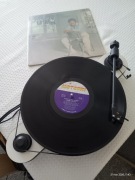 Gramofon Pro-Ject Elemental Ortofon OM5e Biały Hi-Fi Paskowy RCA-Phono