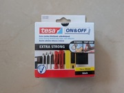 TESA Rzep montażowy samoprzylepny w taśmie EXTRA STRONG 1m 50mm czarny