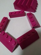 Skos Lego 3037 2x4 amarantowy 5 sztuk 