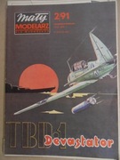 Model kartonowy samolotu TBD Devastator, MM nr 2/91