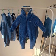 Kombinezon polarowy wiosenny na wiosnę Smyk Cool Club 62 niebieski miękki c