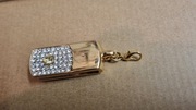 Pendrive 128 GB złoty metalowy damski