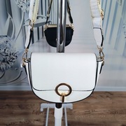 Torebka damska listonoszka eko skóra biała