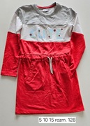 Sukienka - 5 10 15 - rozmiar 128 +