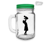 Kubek ze słomką 'Szczęśliwa Mama'