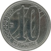 Wenezuela 10 centimos 2007, Y#89