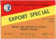 etykieta piwna - browar Leżajsk