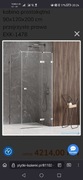 Prysznic 90x120x200 drzwi prawe AVEXA