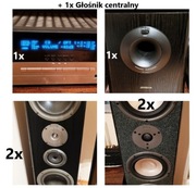 5.1 KINO DOMOWE 4 kolumny Magnat itp + amplituner Harman Kardon BDB KOMPLET