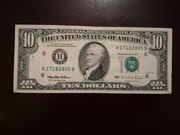 10 dolarów USA 1995 rok Bardzo ładny